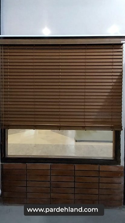پرده کرکره ای چوبی